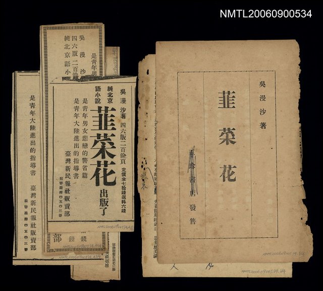 主要名稱：韮菜花（散頁）圖檔，第1張，共1張