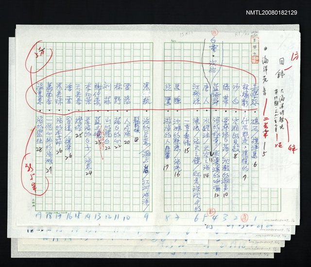 主要名稱：大海洋詩刊第59期目錄圖檔，第1張，共1張
