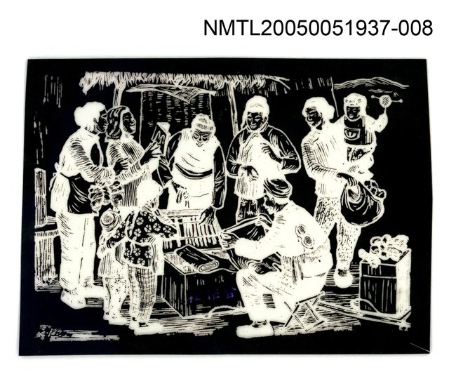 主要名稱：版画底稿  〈8〉圖檔，第1張，共1張