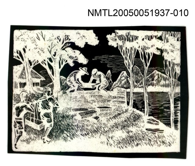 主要名稱：版画底稿  〈10〉圖檔，第1張，共1張