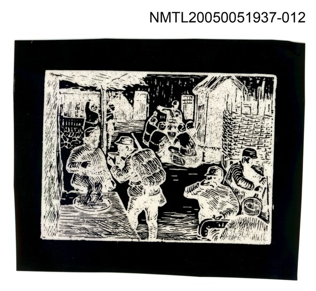 主要名稱：版画底稿  〈12〉圖檔，第1張，共1張