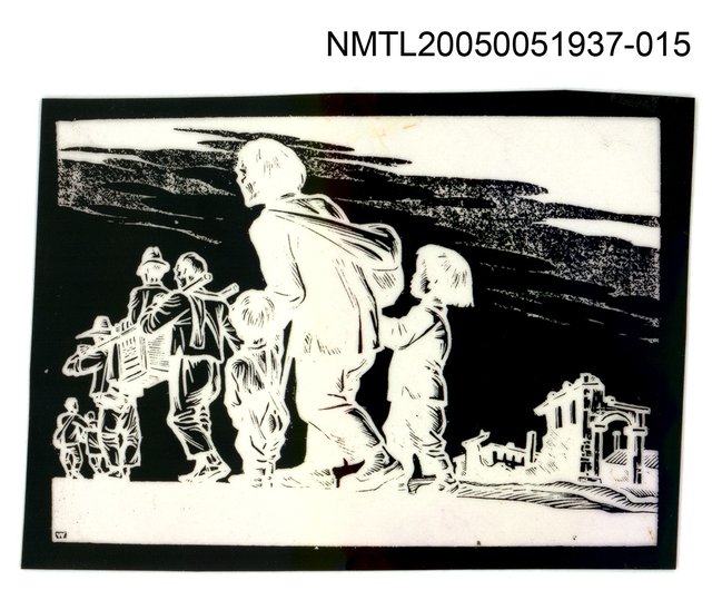 主要名稱：版画底稿  〈15〉圖檔，第1張，共1張