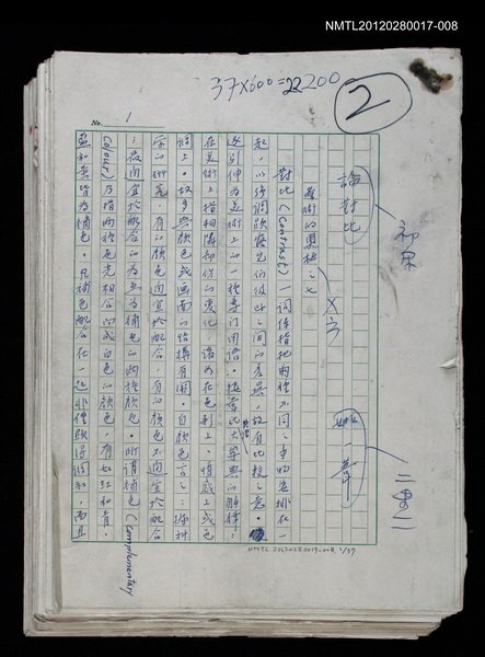 主要名稱：藝術的奧秘/副題名：論對比圖檔，第1張，共38張