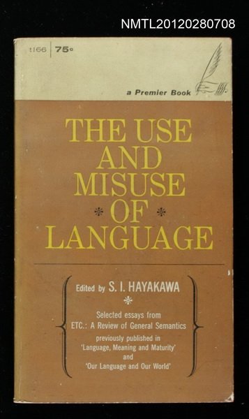 主要名稱：THE USE AND MISUSE OF LANGUAGE圖檔，第1張，共1張
