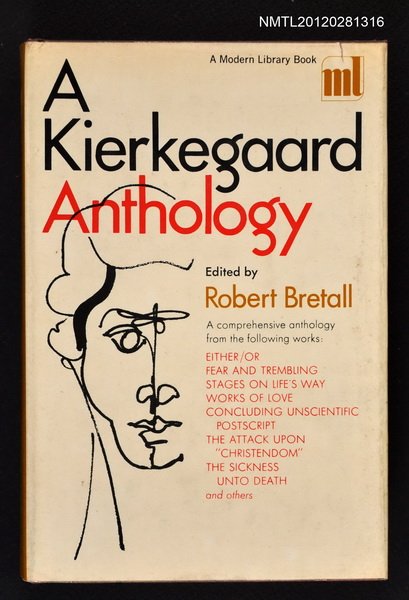 主要名稱：A KIERKEGAARD ANTHOLOGY圖檔，第1張，共1張