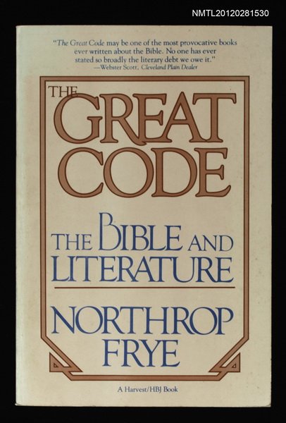 主要名稱：THE GREAT CODE/主要名稱：THE BIBLE AND LITERATURE圖檔，第1張，共1張