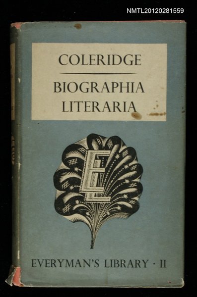主要名稱：BIOGRAPHIA LITERARIA圖檔，第1張，共1張