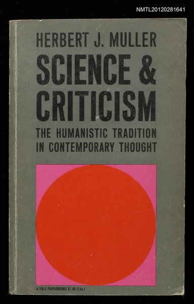 主要名稱：SCIENCE AND CRITICISM圖檔，第1張，共1張