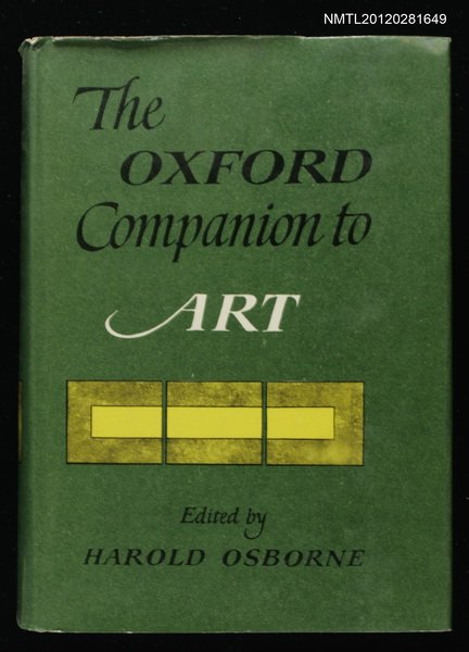 主要名稱：THE OXFORD COMPANION TO ART圖檔，第1張，共1張