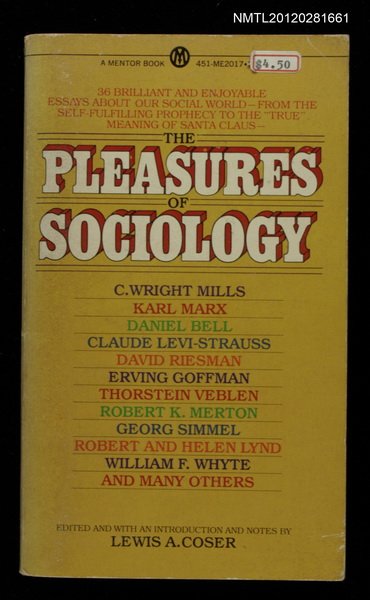 主要名稱：THE PLEASURES OF SOCIOLOGY圖檔，第1張，共1張