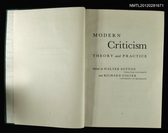 主要名稱：MODERN CRITICISM THEORY AND PRACTICE圖檔，第2張，共2張
