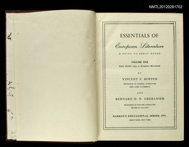 主要名稱：EUROPEAN LITERATURE圖檔，第2張，共2張