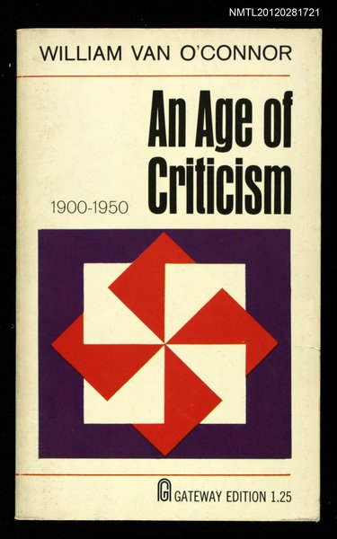 主要名稱：AN AGE OF CRITICISM 1900~1950圖檔，第1張，共1張