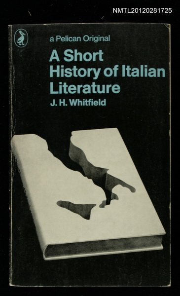 主要名稱：A SHORT HISTORY OF LTALIAN LITERATURE圖檔，第1張，共1張