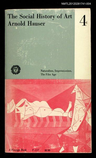 主要名稱：THE SOCIAL HISTORY OF ART 4圖檔，第1張，共1張