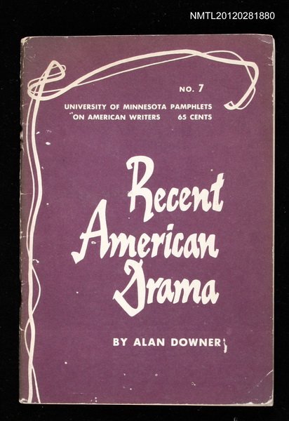 主要名稱：RECENT AMERICAN DRAMA圖檔，第1張，共1張