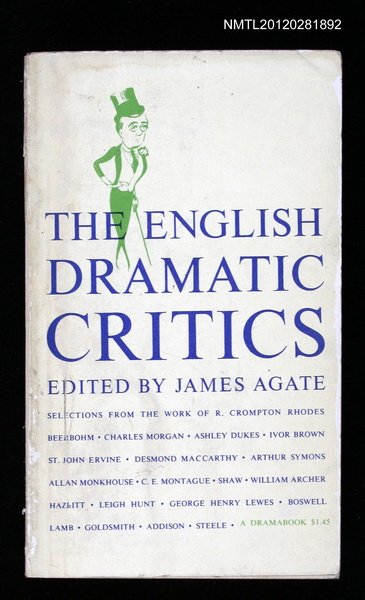 主要名稱：THE ENGLISH DRAMATIC CRITICS圖檔，第1張，共1張