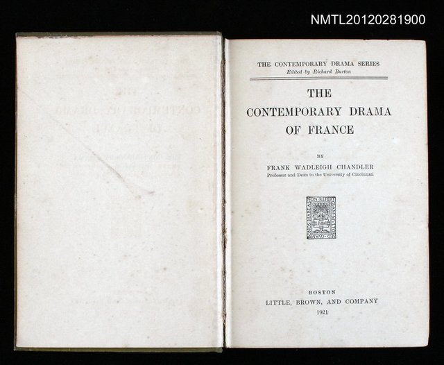 主要名稱：THE CONTEMPORARY DRAMA OF FRANCE圖檔，第2張，共2張