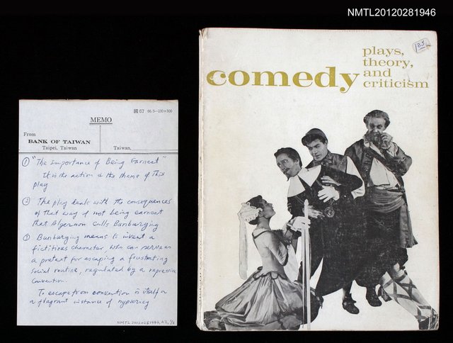 主要名稱：COMEDY-PLAYS, THEORY, AND CRITICISM圖檔，第1張，共1張