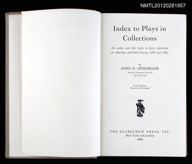 主要名稱：INDEX TO PLAYS IN COLLECTIONS圖檔，第2張，共2張