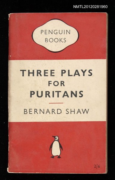 主要名稱：THREE PLAYS FOR PURITANS圖檔，第1張，共1張