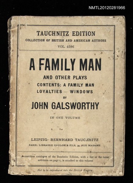 主要名稱：A FAMILIY MAN AND OTHER PLAYS圖檔，第1張，共1張