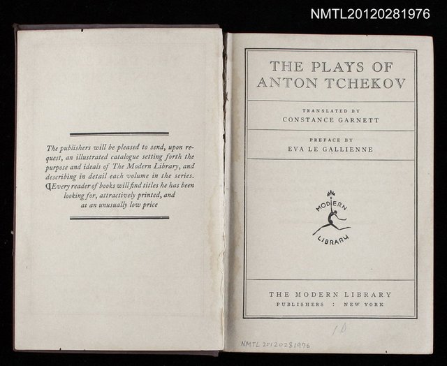 主要名稱：THE PLAYS OF ANTON TCHEKOV圖檔，第2張，共2張