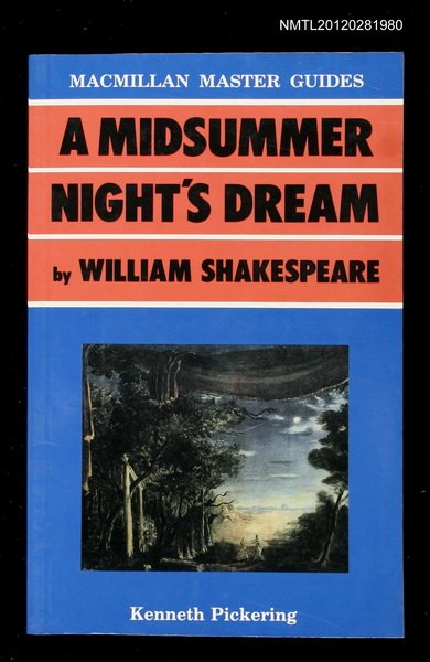 主要名稱：A MIDSUMMER NIGHT'S DREAM BY WILLIAM SHAKESEARE圖檔，第1張，共1張