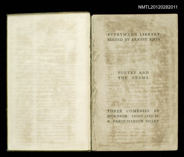 主要名稱：THREE COMEDIES BY BJORNSON圖檔，第1張，共1張