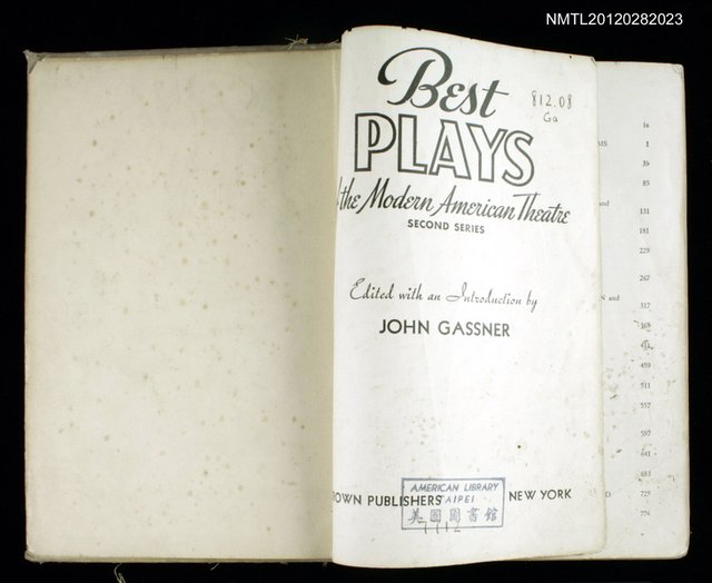 主要名稱：BEST PLAYS OF THE MODERN AMERICAN THEATRE圖檔，第2張，共2張