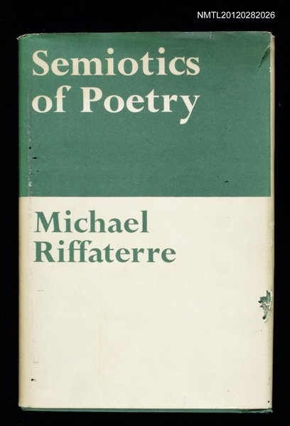 主要名稱：SEMIOTICS OF POETRY圖檔，第1張，共1張