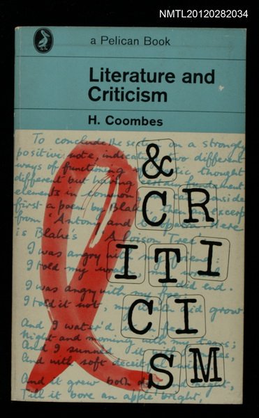 主要名稱：LITERATURE AND CRITICISM圖檔，第1張，共1張