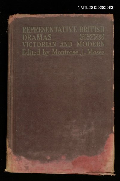 主要名稱：REPRESENTATIVE BRITISH DRAMAS/副題名：VICTORIAN AND MODERN圖檔，第1張，共1張