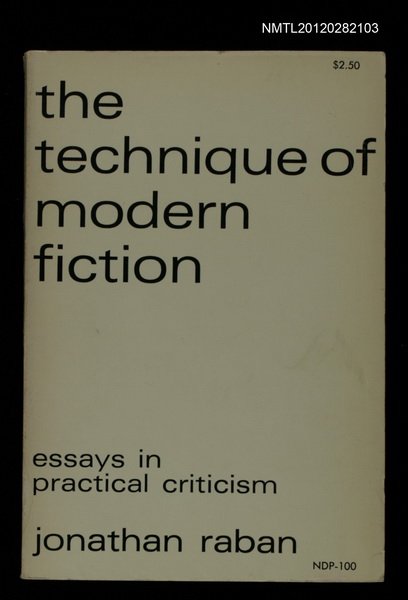 主要名稱：THE TECHNIQUE OF MODERN FICTION圖檔，第1張，共1張