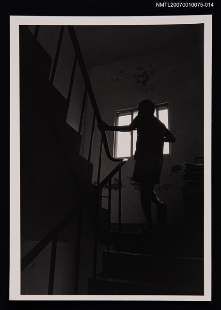 主要名稱：向明獨照（上樓背影）圖檔，第1張，共1張