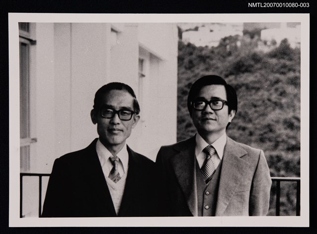 主要名稱：王憲陽與友人合照（翻拍照）圖檔，第1張，共1張