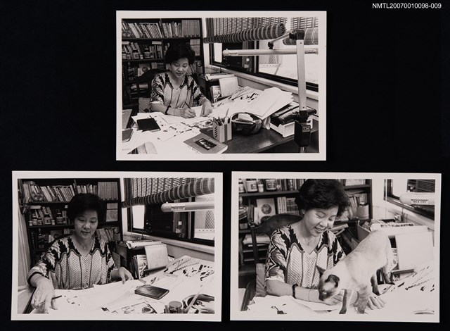 主要名稱：張香華獨照（書房工作照）（翻拍照）圖檔，第1張，共1張