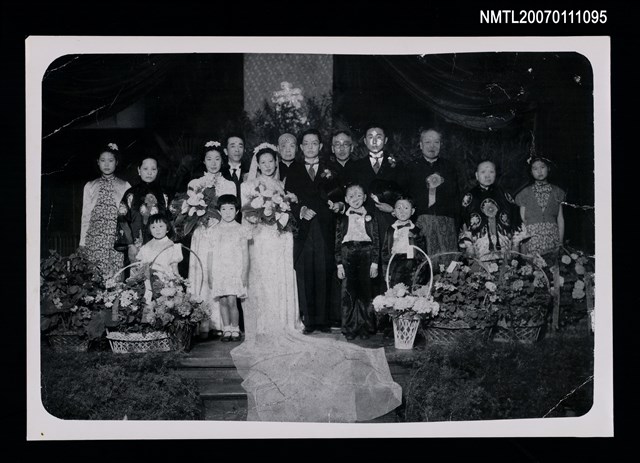 主要名稱：夏承楹（何凡）、林海音結婚典禮（紙質輸出）圖檔，第1張，共1張