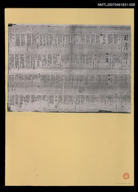 主要標題：日月潭1281~1283期（影本）/報紙名稱：公論報圖檔，第1張，共1張