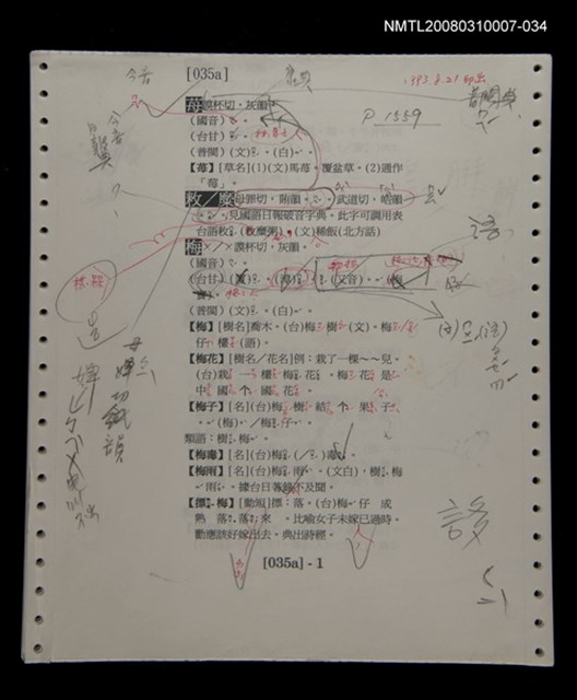 主要名稱：國台對照活用辭典校對稿（035）圖檔，第4張，共4張