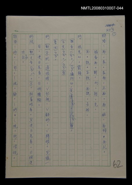 主要名稱：國台對照活用辭典校對稿（045）圖檔，第2張，共4張