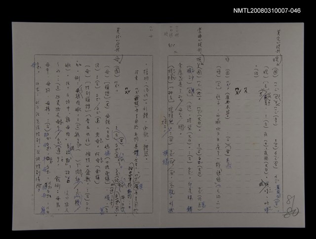 主要名稱：國台對照活用辭典校對稿（047）圖檔，第2張，共4張