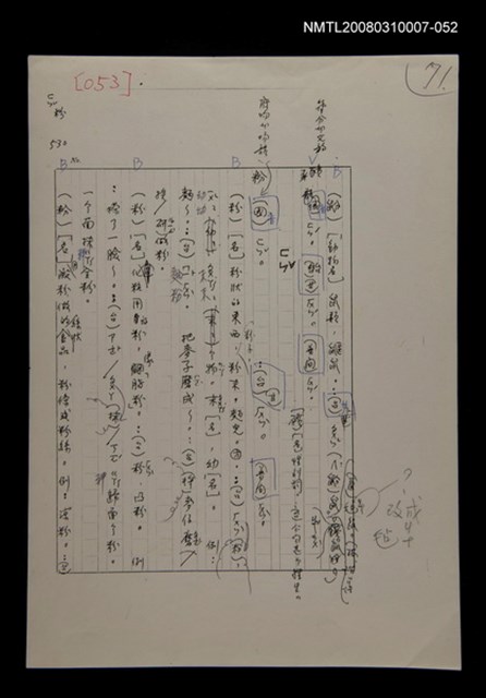 主要名稱：國台對照活用辭典校對稿（053）圖檔，第2張，共4張