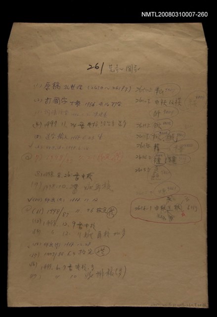 主要名稱：國台對照活用辭典校對稿（261）圖檔，第1張，共3張