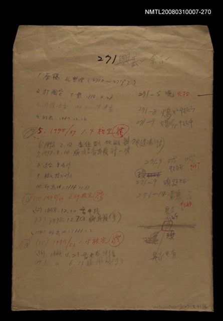 主要名稱：國台對照活用辭典校對稿（271）圖檔，第1張，共4張