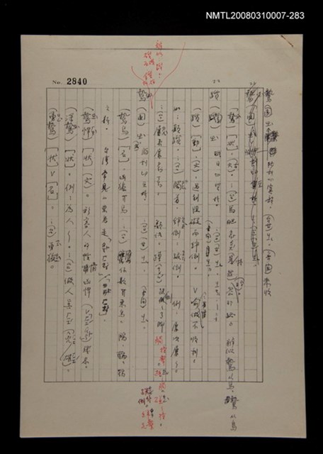主要名稱：國台對照活用辭典校對稿（284）圖檔，第2張，共4張