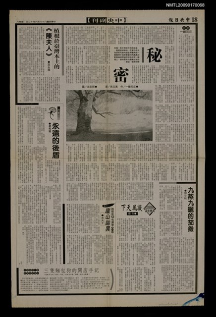 主要標題：秘密/報紙名稱：中央日報圖檔，第1張，共1張