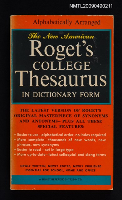 主要名稱：Roget's COLLEGE Thesaurus IN DICTIONARY FORM圖檔，第1張，共1張