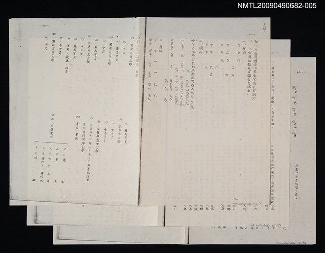 主要名稱：臺灣四縣系客語音系總表（影本）/副題名：臺灣方音注音符號表圖檔，第1張，共1張