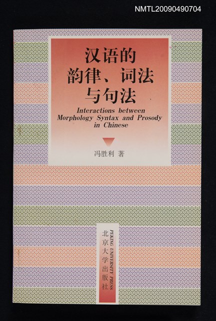 主要名稱：漢語的韵律、詞法與句法圖檔，第1張，共1張